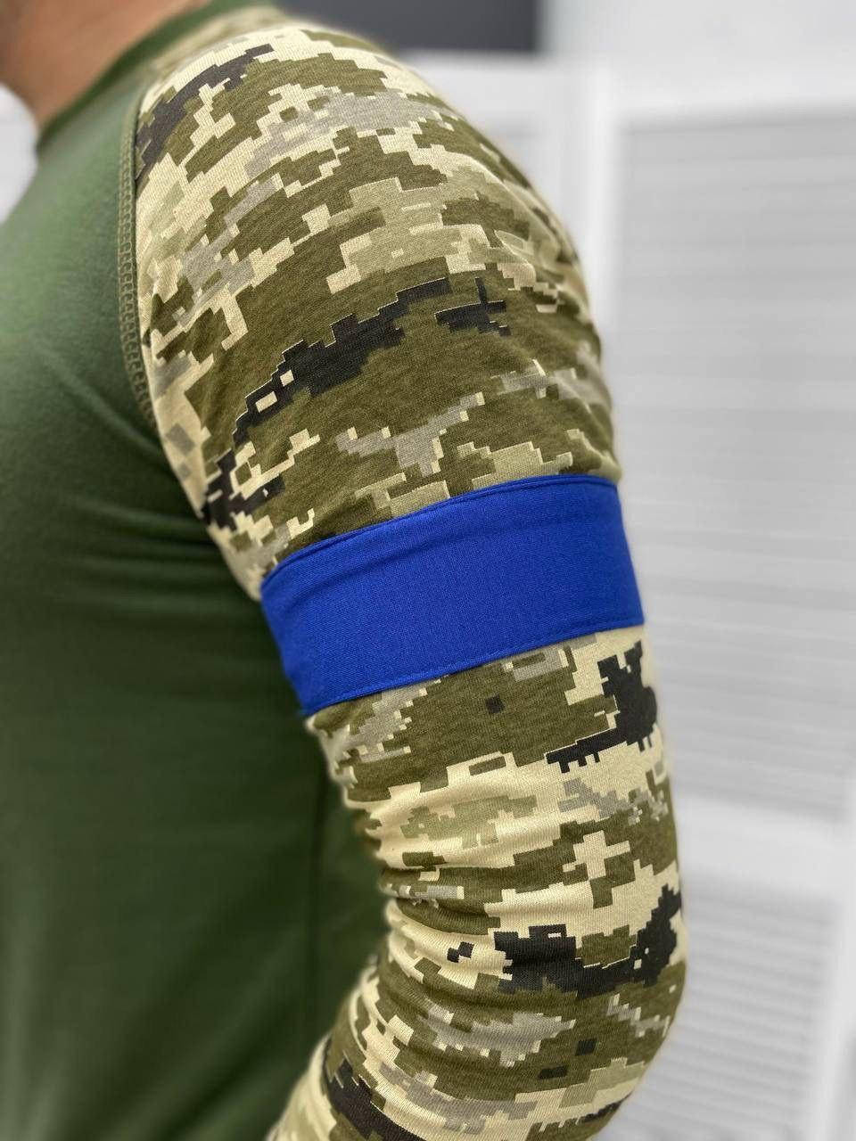 

Повязка на руку синяя, Синяя габардин повязка, Повязка синего цвета для ВСУ