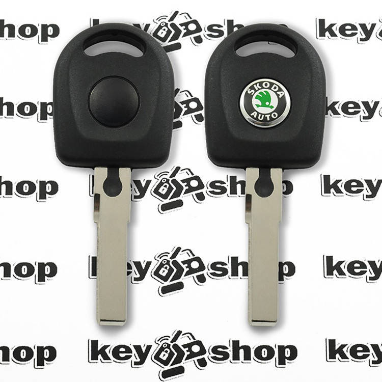 

Ключ SKODA (корпус Шкода) под чип , лезвие HU66