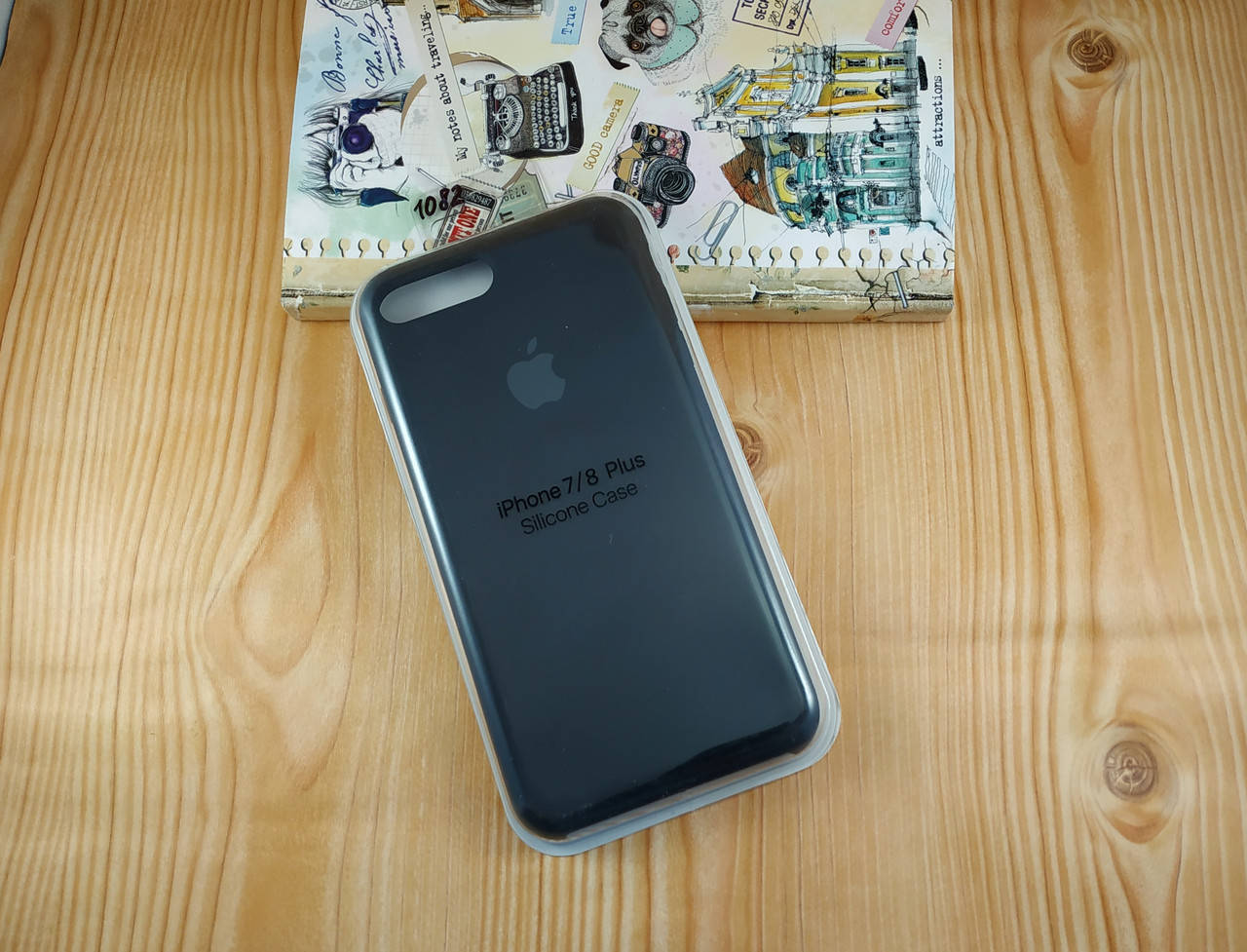 

Оригинальный силиконовый чехол для Apple iPhone 7 Plus / 8 Plus Soft Touch черный