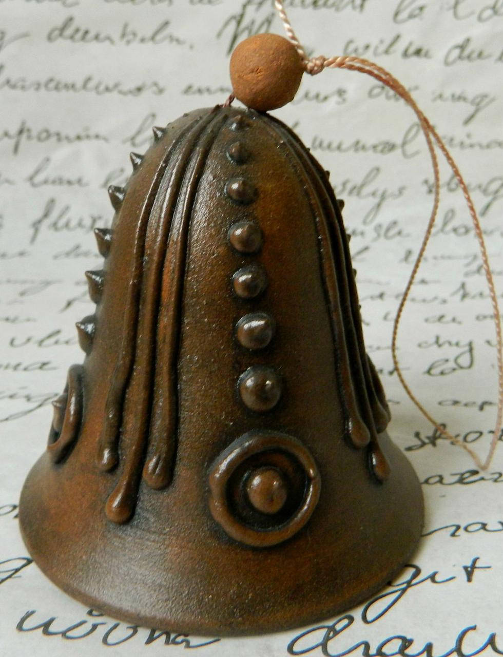 

Керамічний оберіг дзвоник капля D8см Н9см