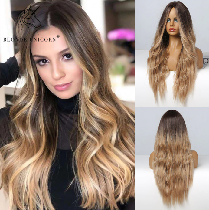 

Парик Термостойкий без Искусственного Блеска BLONDE UNICORN lc334