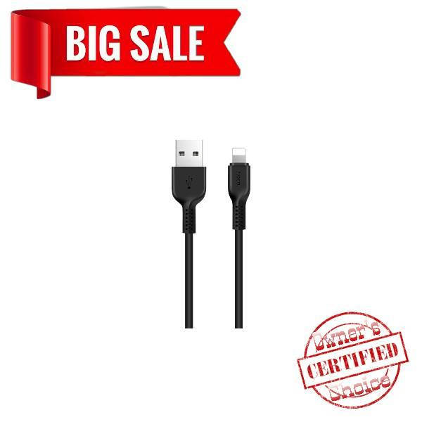

USB кабель Hoco X13 1m Lightning чёрный, Черный