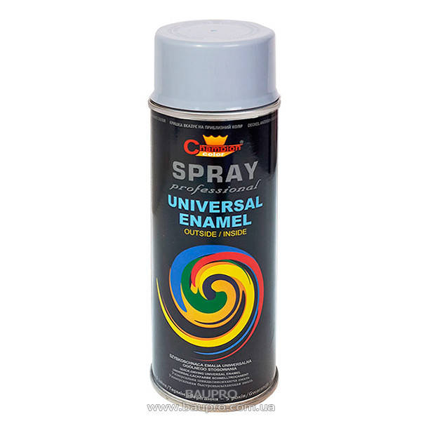 

Эмаль аэрозольная Champion Color универсальная (серебряная), 400 мл