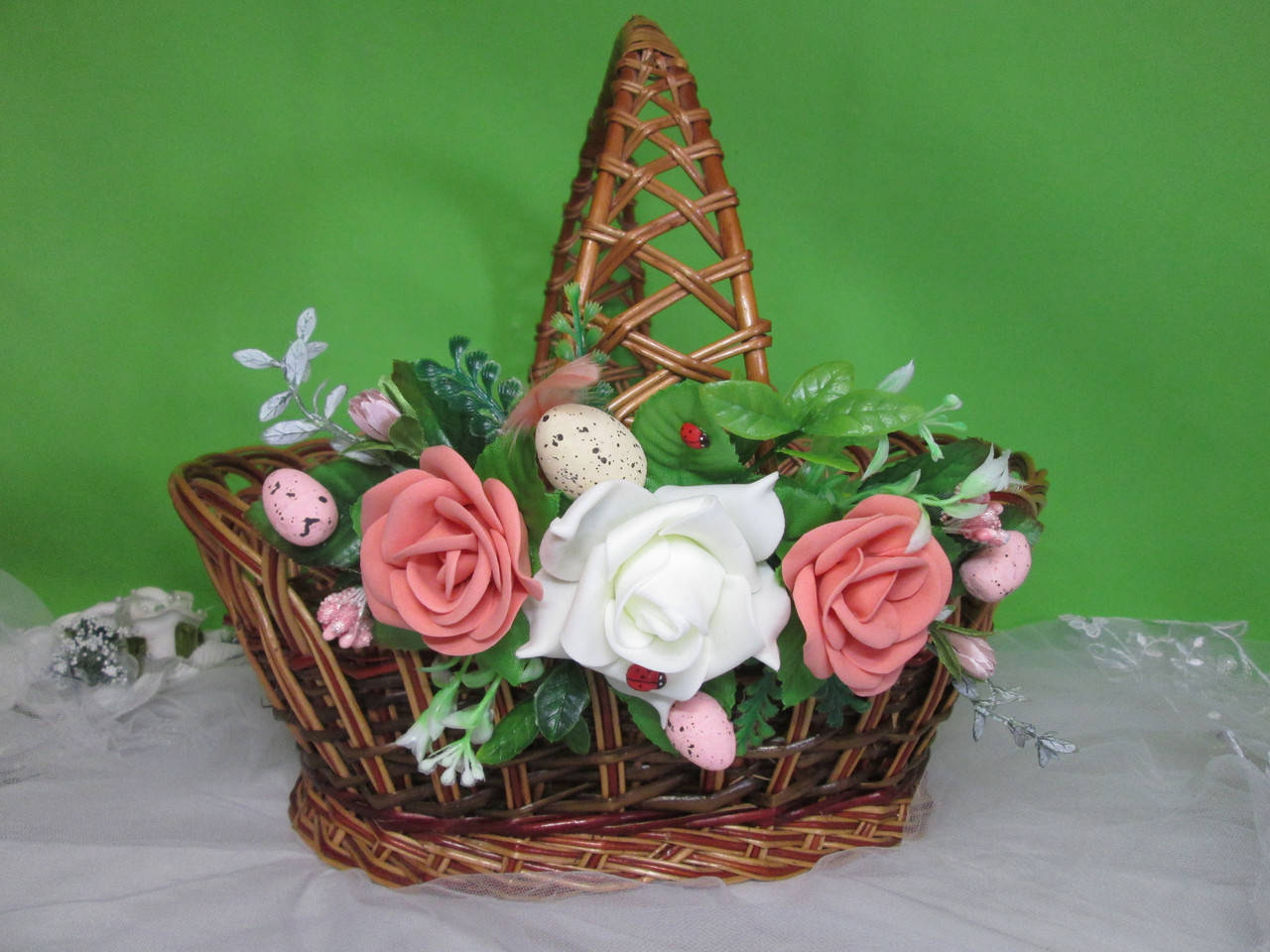 

Декор на корзину Прикраса на кошик, 14 см на 25 см