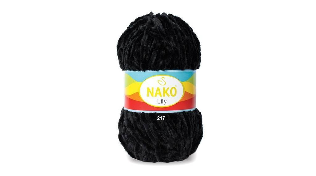 

Пряжа Nako Lily 217, Черный