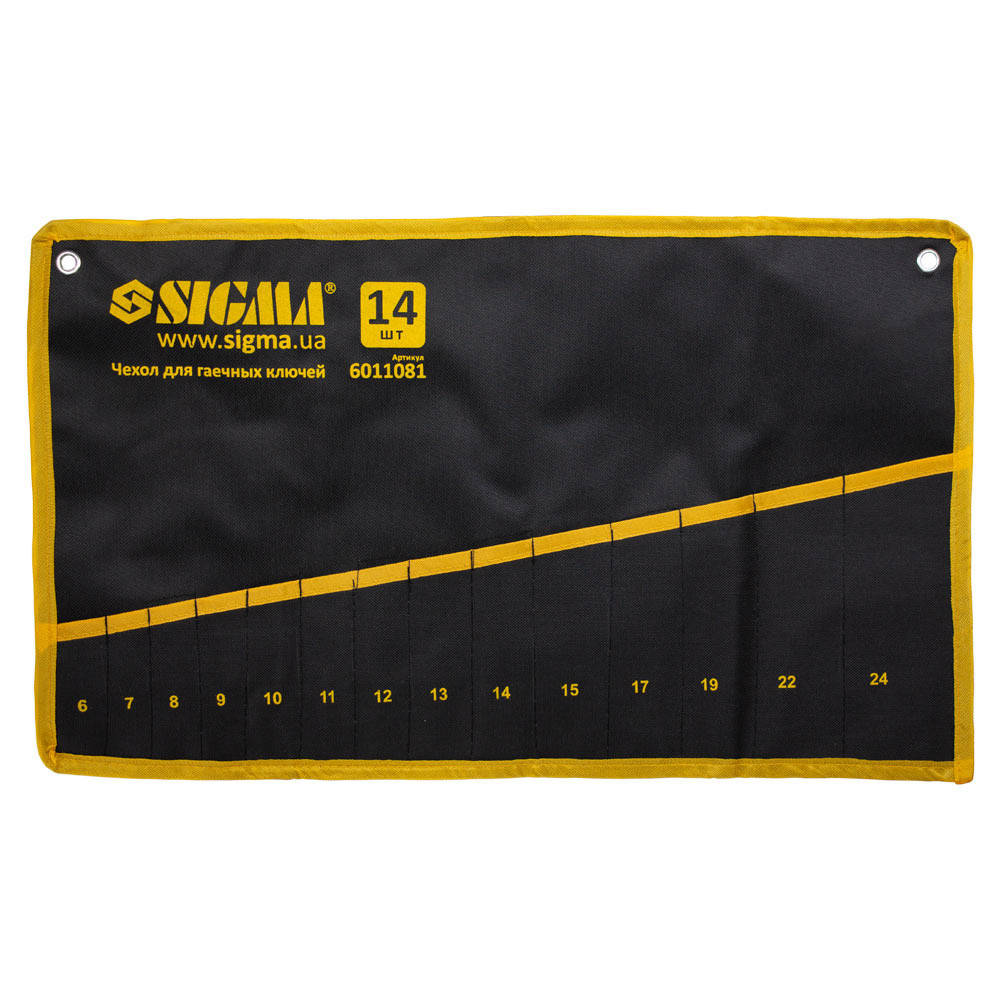 

Чехол для гаечных ключей 14 шт Sigma 6011081, Черный