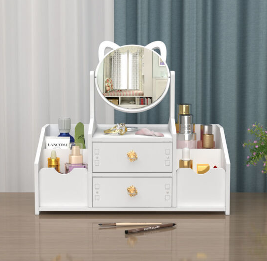 

Комод с зеркалом настольный для косметики, украшений, фурнитуры 40*20*27 см