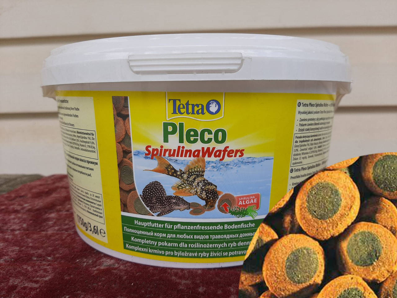 

Корм для аквариумных рыб, Tetra Pleco Spirulina Wafers, 200ml/100г (развес).