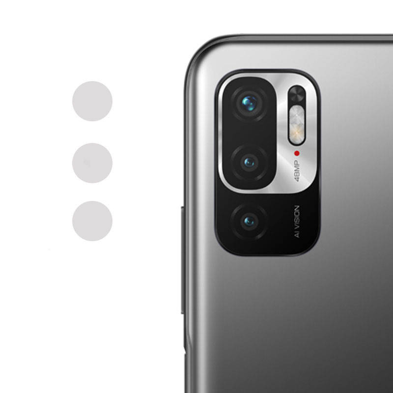 

Гибкое защитное Стекло на камеру для Xiaomi Redmi Note 10 5G / Poco M3 Pro, Прозрачный