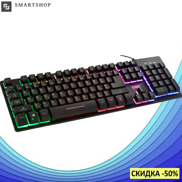 

Sale! Игровая клавиатура с подсветкой UKC ZYG-800 (s13, Черный