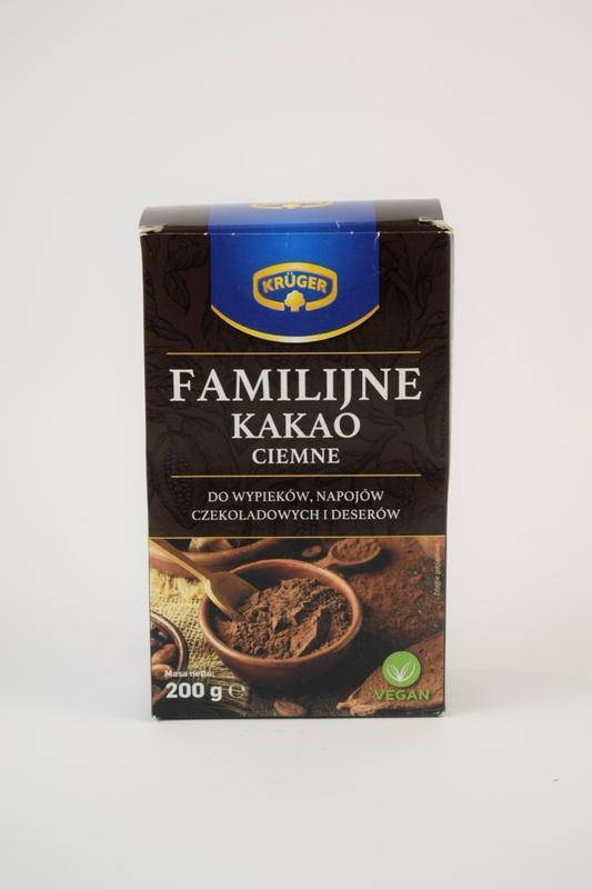 

Какао-порошок натуральный темный Kruger Ciemne, 200г, Польша БЕЗ ГЛЮТЕНА