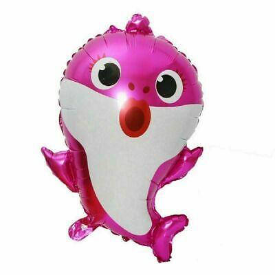 

Фольгированный шар большая фигура Акула Shark baby Фуше мама 49х66см Китай, Фуксия