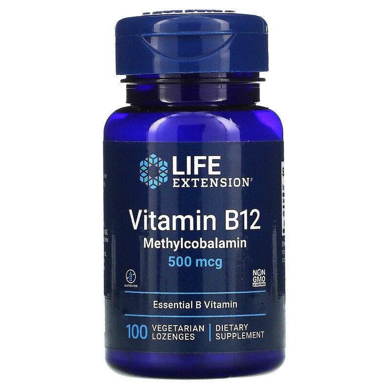 

Life Extension Vitamin B12 Methylcobalamin 500 mcg 100 пастилок