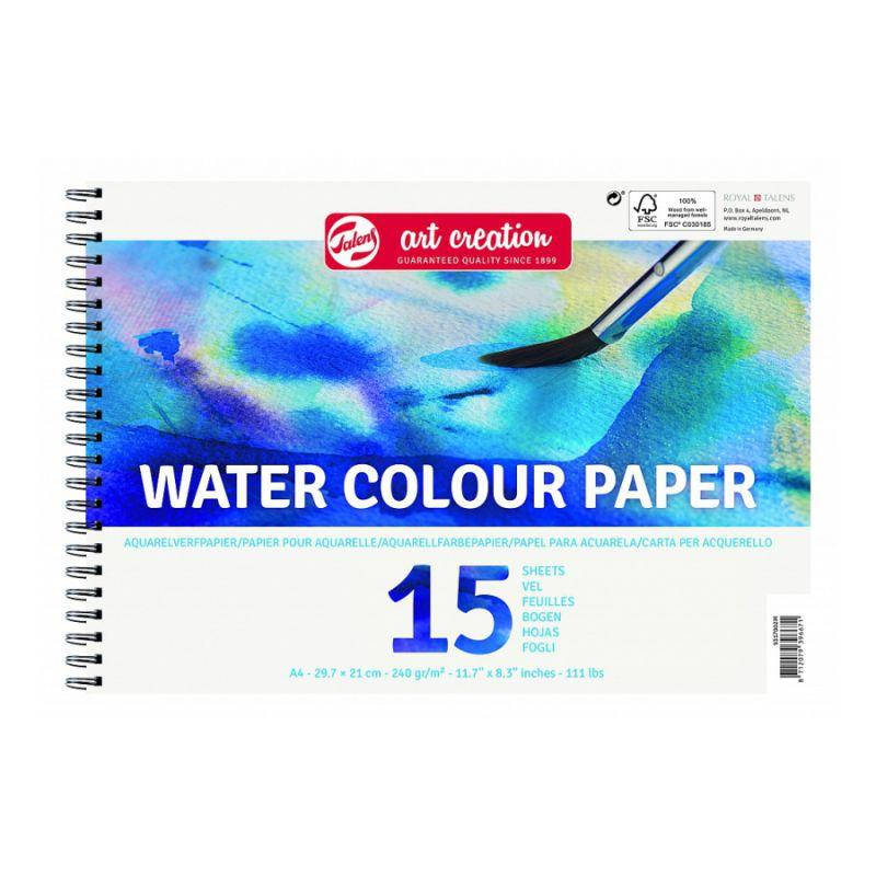 

Альбом для акварели на спирали Talens Art Creation 240г / м, А4, 15л., Royal Talens