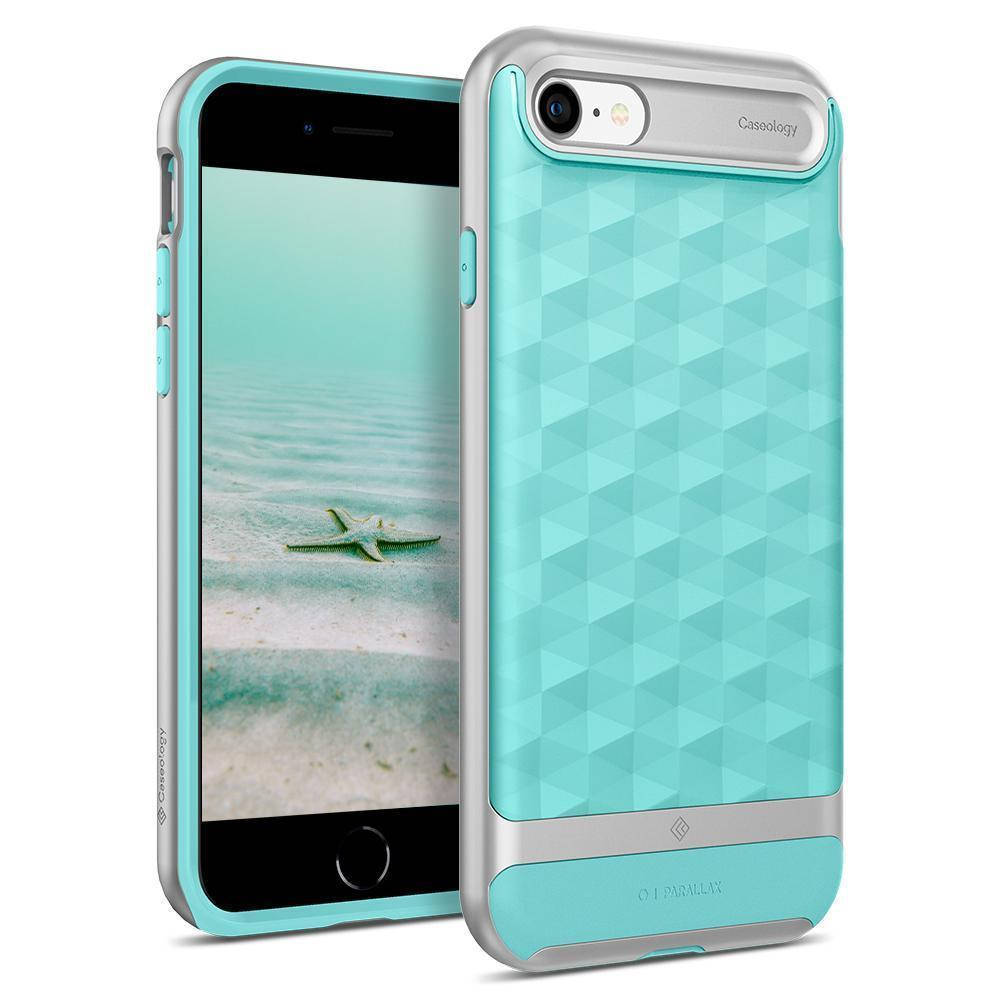 

Чехол Caseology Parallax для iPhone 7/8/SE(2020/2022) Mint Green (ACS01160), Бирюзовый