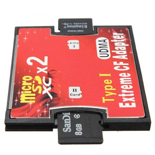 

MicroSD, 2x TF - CompactFlash CF Type I адаптер