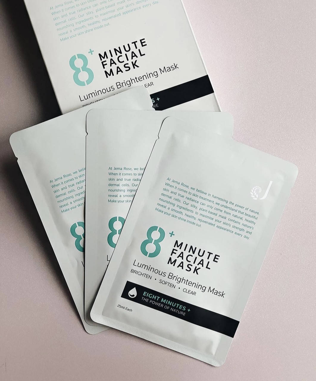 

Тонизирующая отбеливающая маска для лица Jema Rose 8+ (8 minute facial mask)