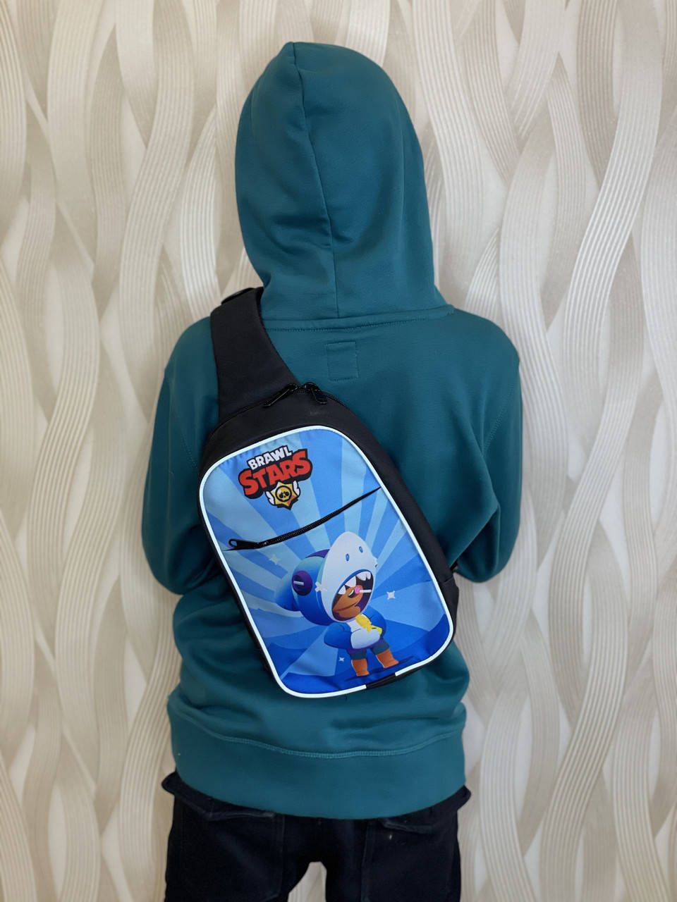 

Дитяча сумка слім-боді через плече Бравл Старс Леон