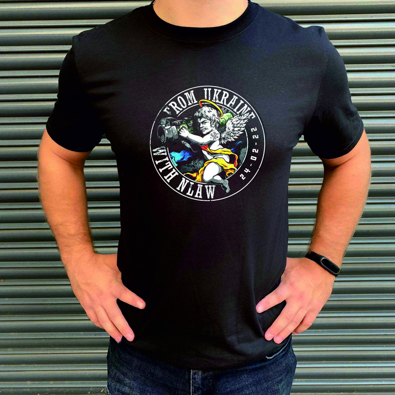 

Мужская футболка. Печать на футболке. Патриотическая футболка Ukraine. L