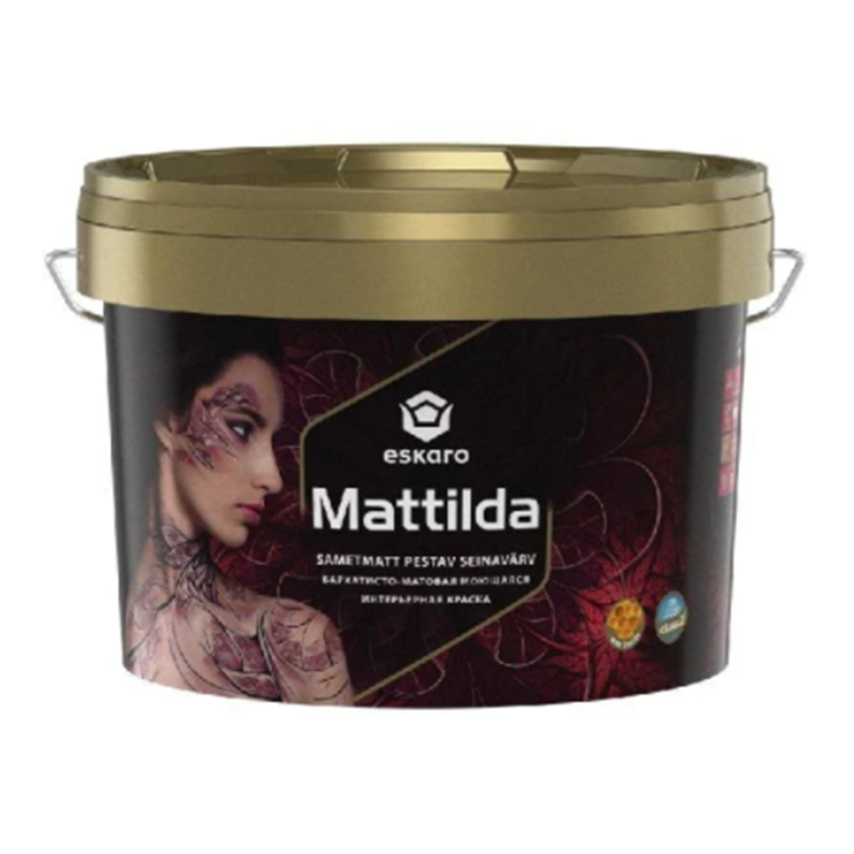 

Бархатисто-матовая краска для стен и потолка Eskaro Mattilda 9.5л, Белый