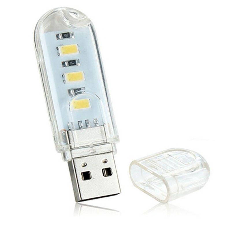 

Фонарик NICHOSI 3 Led Usb Flash 3000K