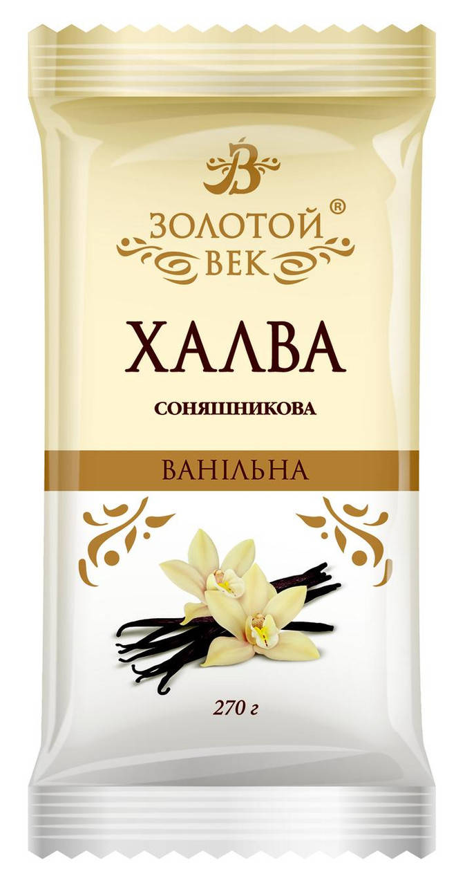 

Халва подсолнечная ванильная Золотой Век 270 г