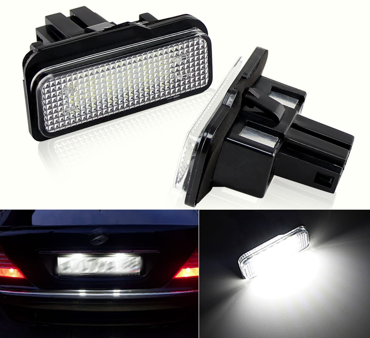 

LED подсветка номера для Mercedes-Benz (Мерседес) C-Class S203, E-Class W211/S211, CLS W219, SLK R171