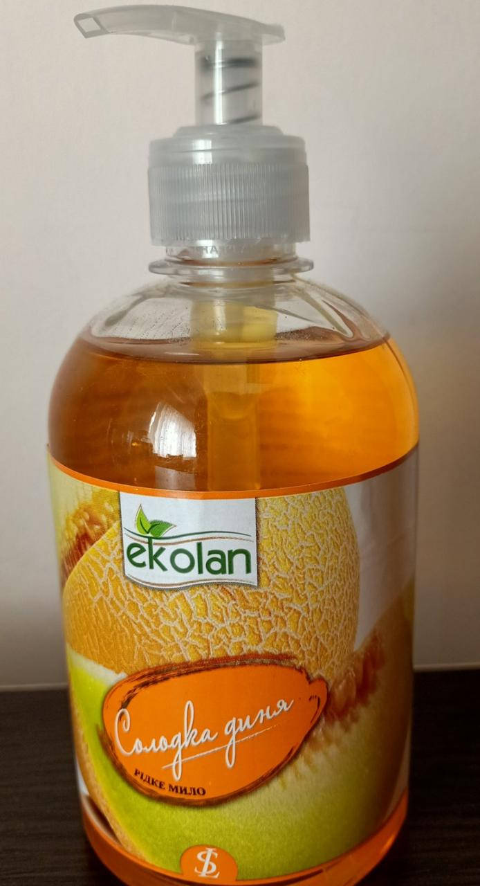 

Жидкое мыло Ekolan, Сладкая дыня, 0,5 л - с дозатором