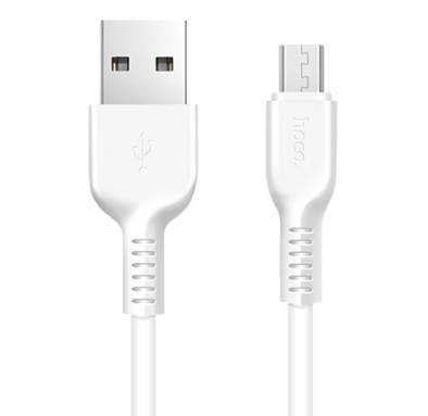 

Кабель для зарядки телефона Android microUSB HOCO X13 100см |2.4A| Белый