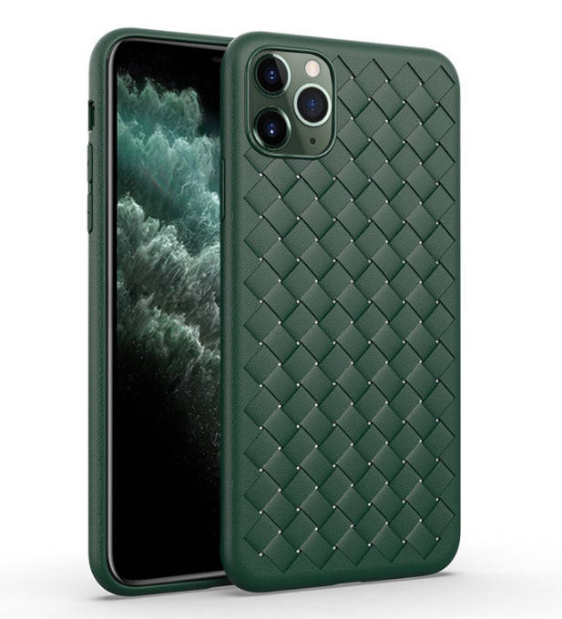 

Чехол-накладка Silicone Weaving Case для Iphone 11 Pro Green