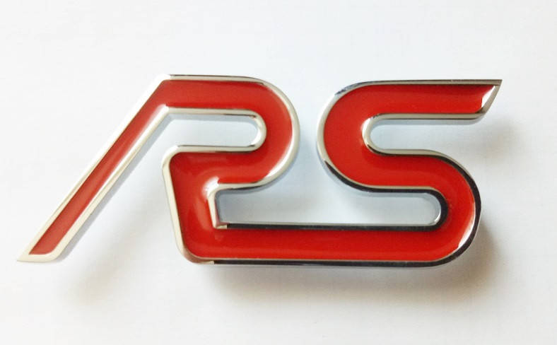 

Шильдик надпись RS (red) на крышку багажника