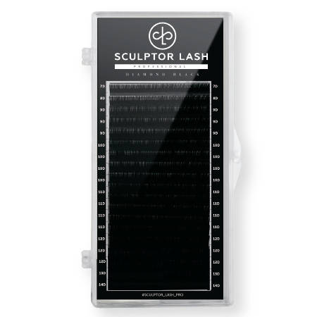 

Ресницы черные MIX (5-7) / (7-13) "DIAMOND BLACK" Sculptor Lash