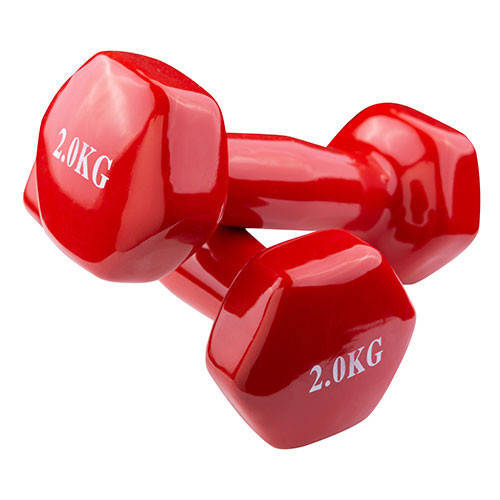 

Гантели для фитнеса Iron Master пара по 2 кг красные, Красный