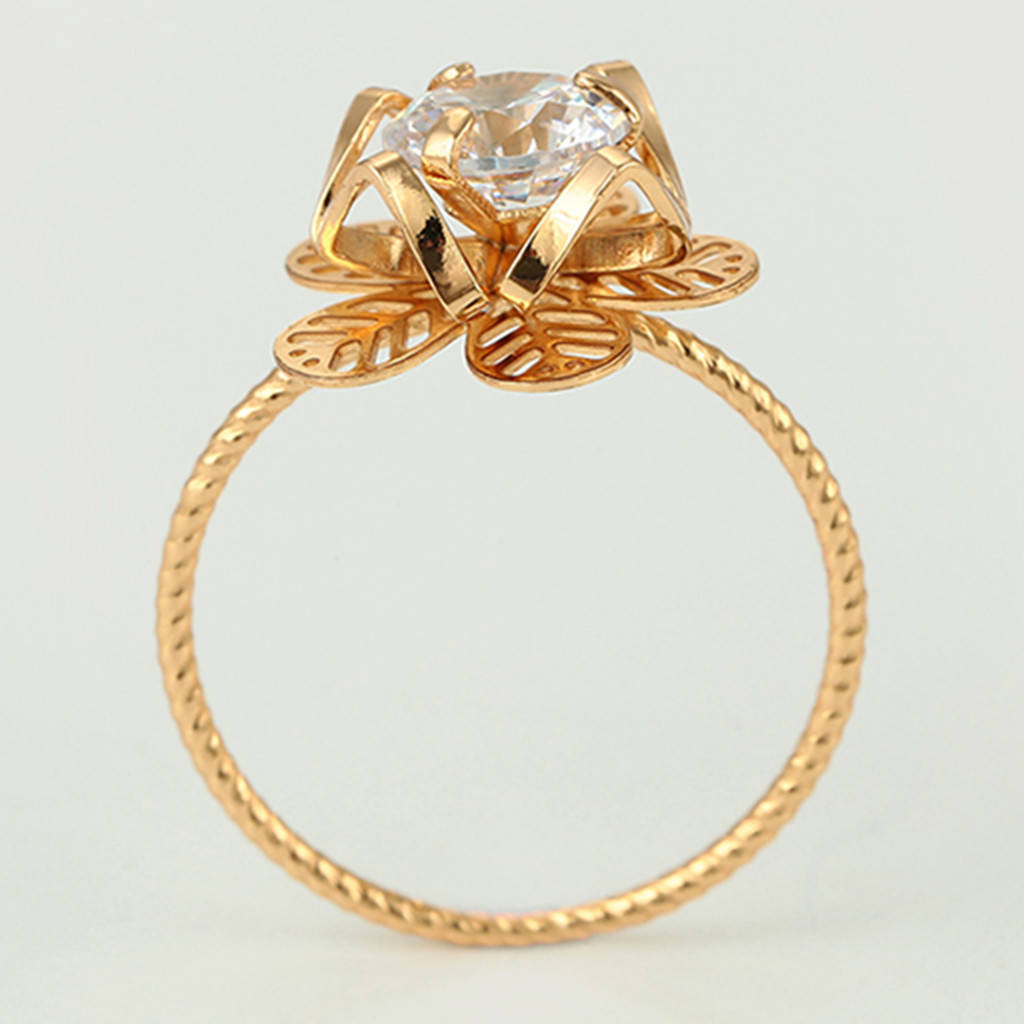 

Кольцо Xuping 15513 белый фианит позолота 18K размер 18