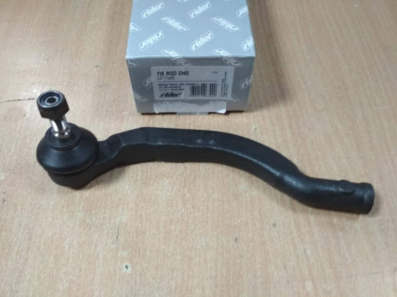 

Наконечник рулевой тяги на Renault Trafic, Opel Vivaro, Nissan Primastar 2001- > левый "RIDER" RD.322925510