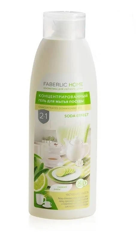 

Концентрированное средство для мытья посуды 2 в 1 «Сода эффект» серии «дом faberlic»Faberlic (Фаберлик) 500 мл