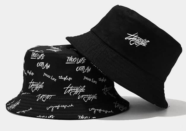 

Двухсторонняя панамка Text - черная