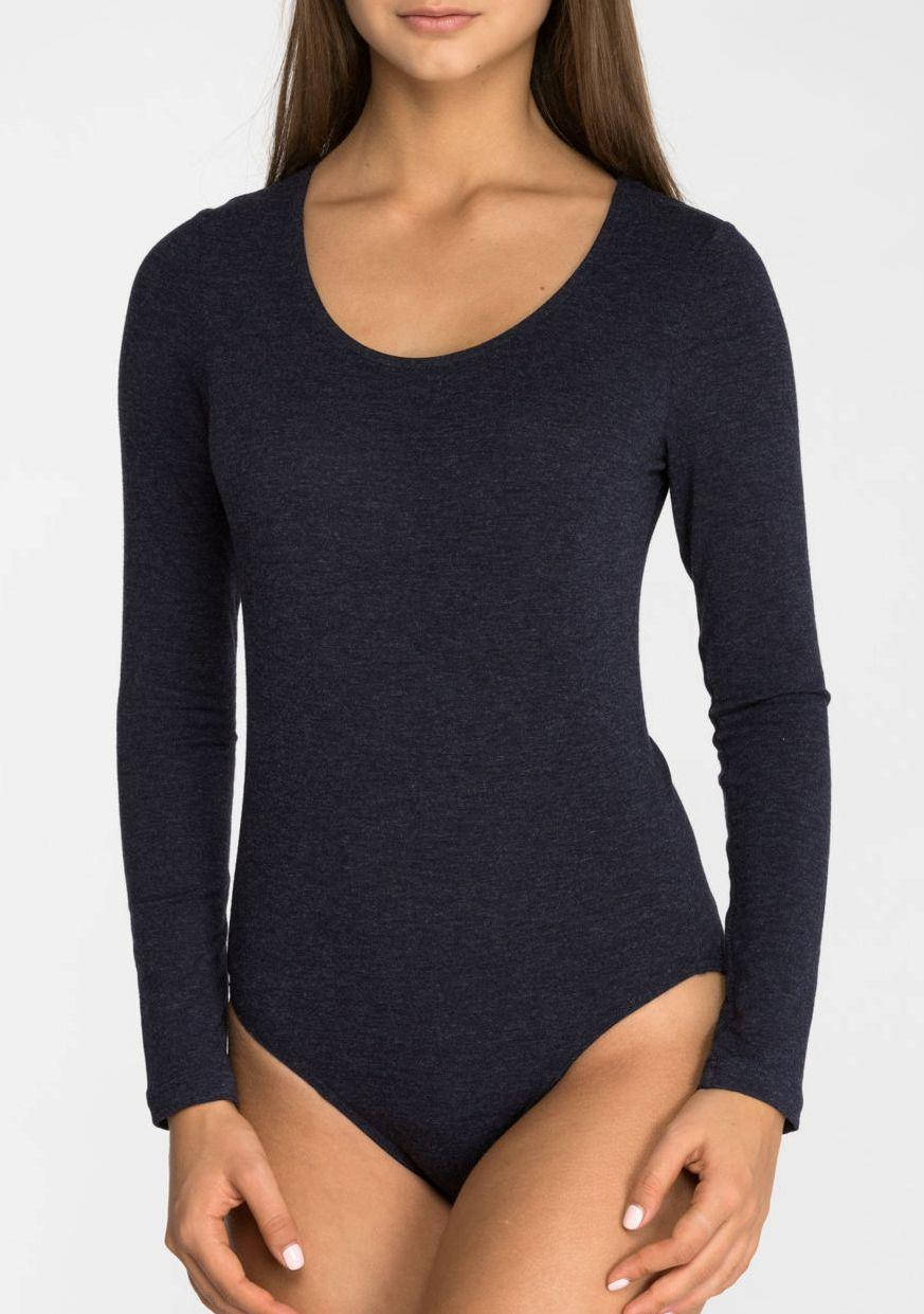 

Боди-джемпер с шерстью женский, Черный