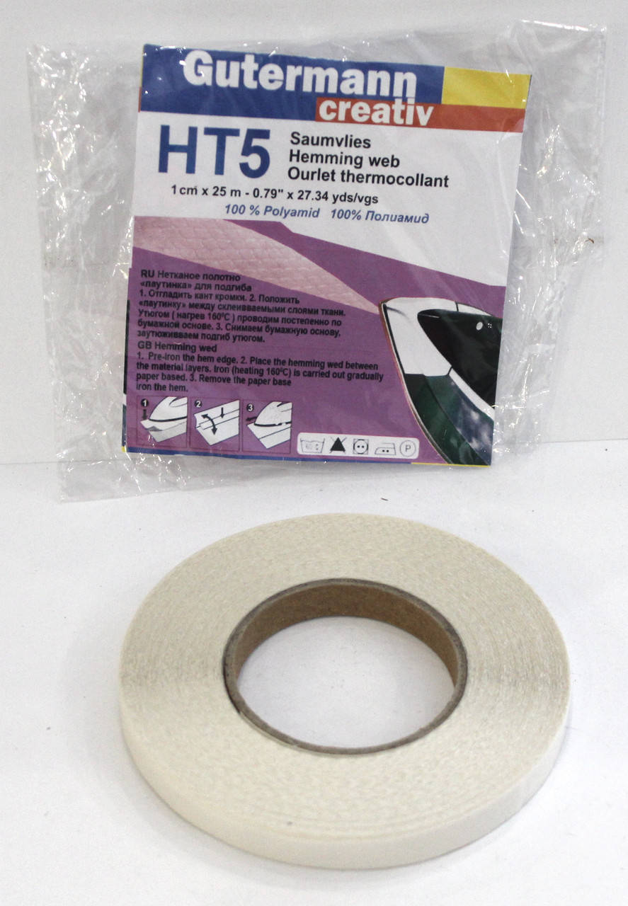 

Паутинка клеевая шир 1 см Германия белый уп=25м