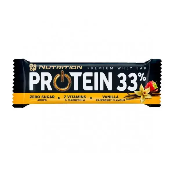 

Протеиновый батончик GoOn Nutrition Protein 33% Bar 50 g vanilla raspberry