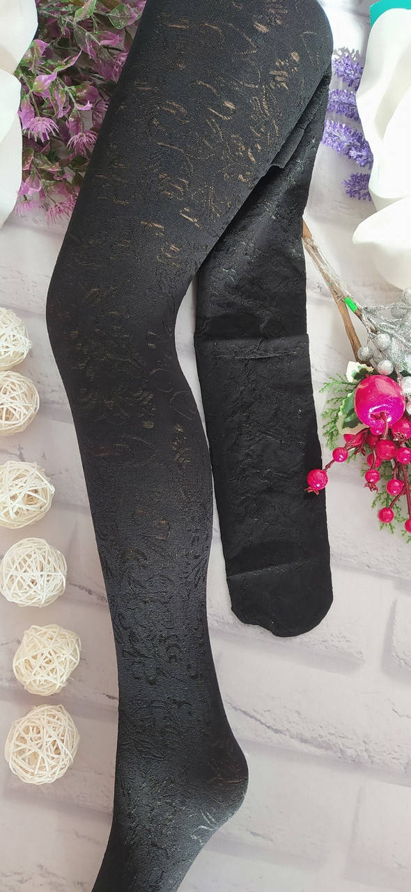 

Колготки детские 128-150 р. безразмерные для девочки Biedronka, Черный