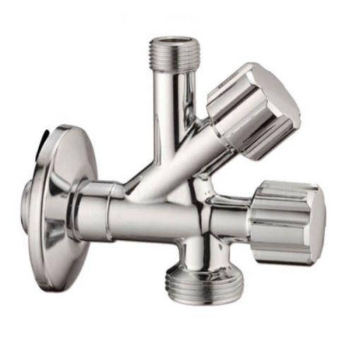 

Кран приборный 1/2*1/2х3/4 Albertoni двойной угловой D 902694