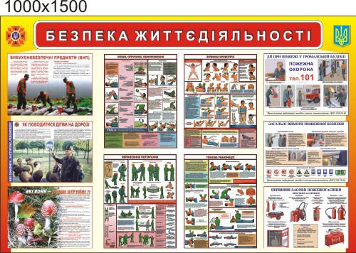 

Уголок безопасности, стенд для школы