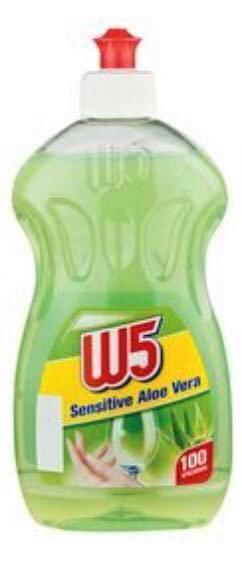 

Средство для мытья посуды W5 Sensitive Aloe Vera 500 мл