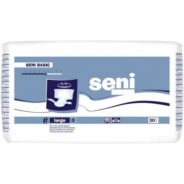 

Подгузники для взрослых Seni Basic 3 Large, 30 шт