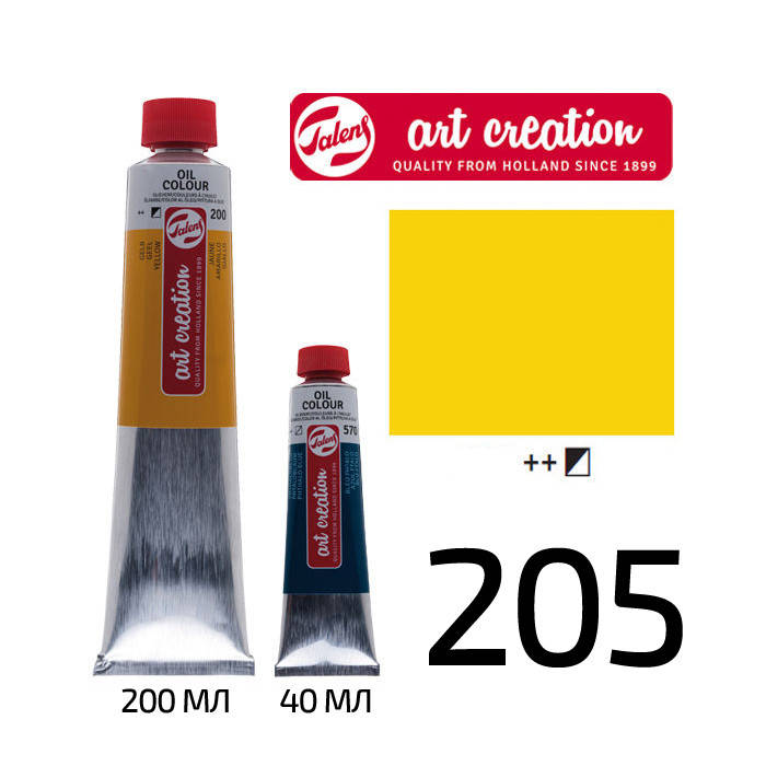 

Краска масляная ArtCreation, (205) Лимонный желтый, 200 мл, Royal Talens