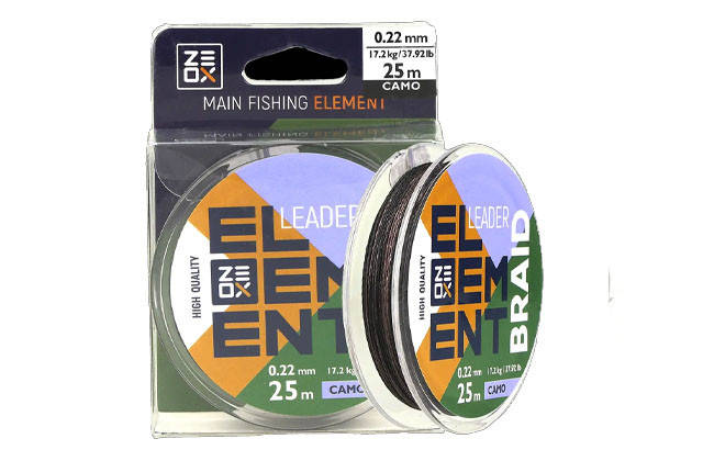 

Поводочный Материал Zeox Element Camo 25 м, Зелёный