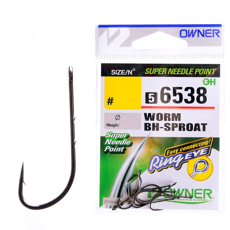 

Крючки Owner Worm Bh-Sproat 56538 №6 (9шт)