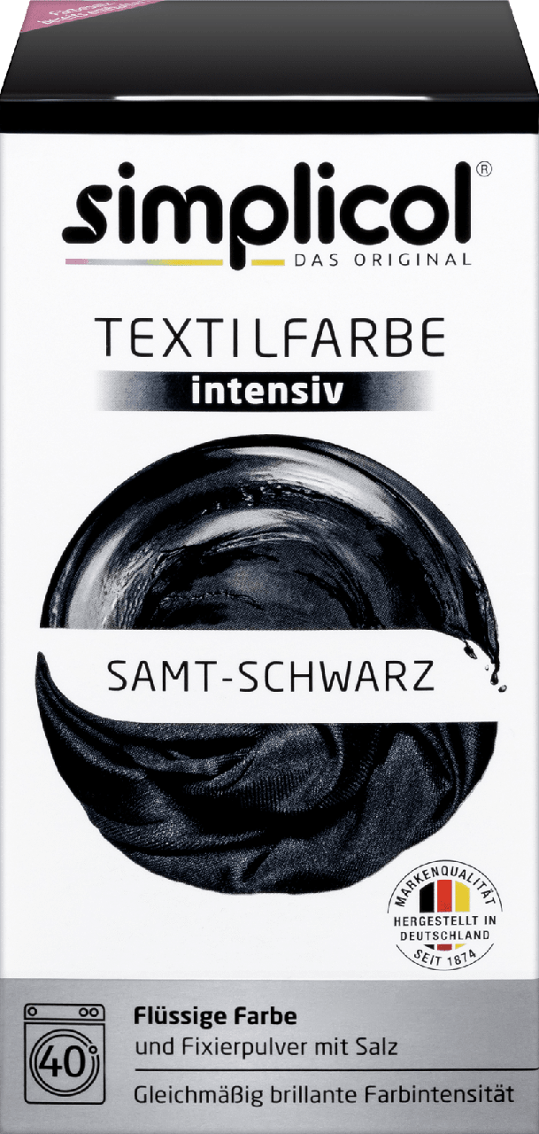 

Текстильная краска Simplicol Intensiv Samt - Schwarz, 150мл+400г