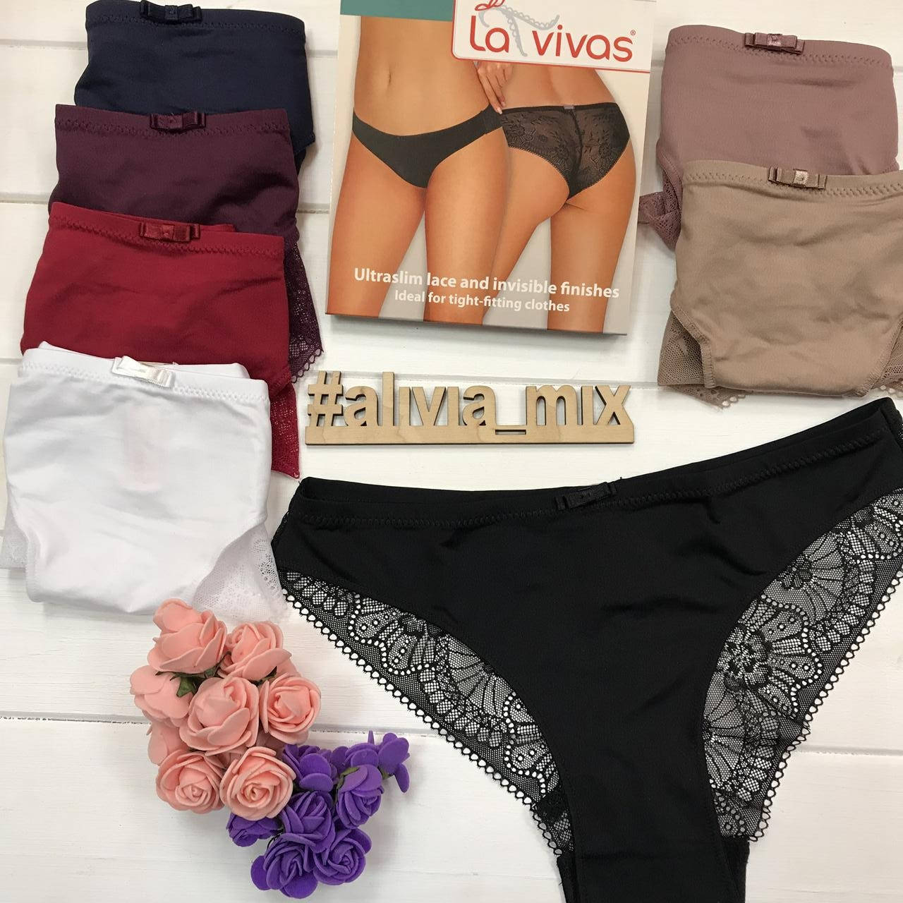 

Трусики из микрофибры от La vivas XL, Черный